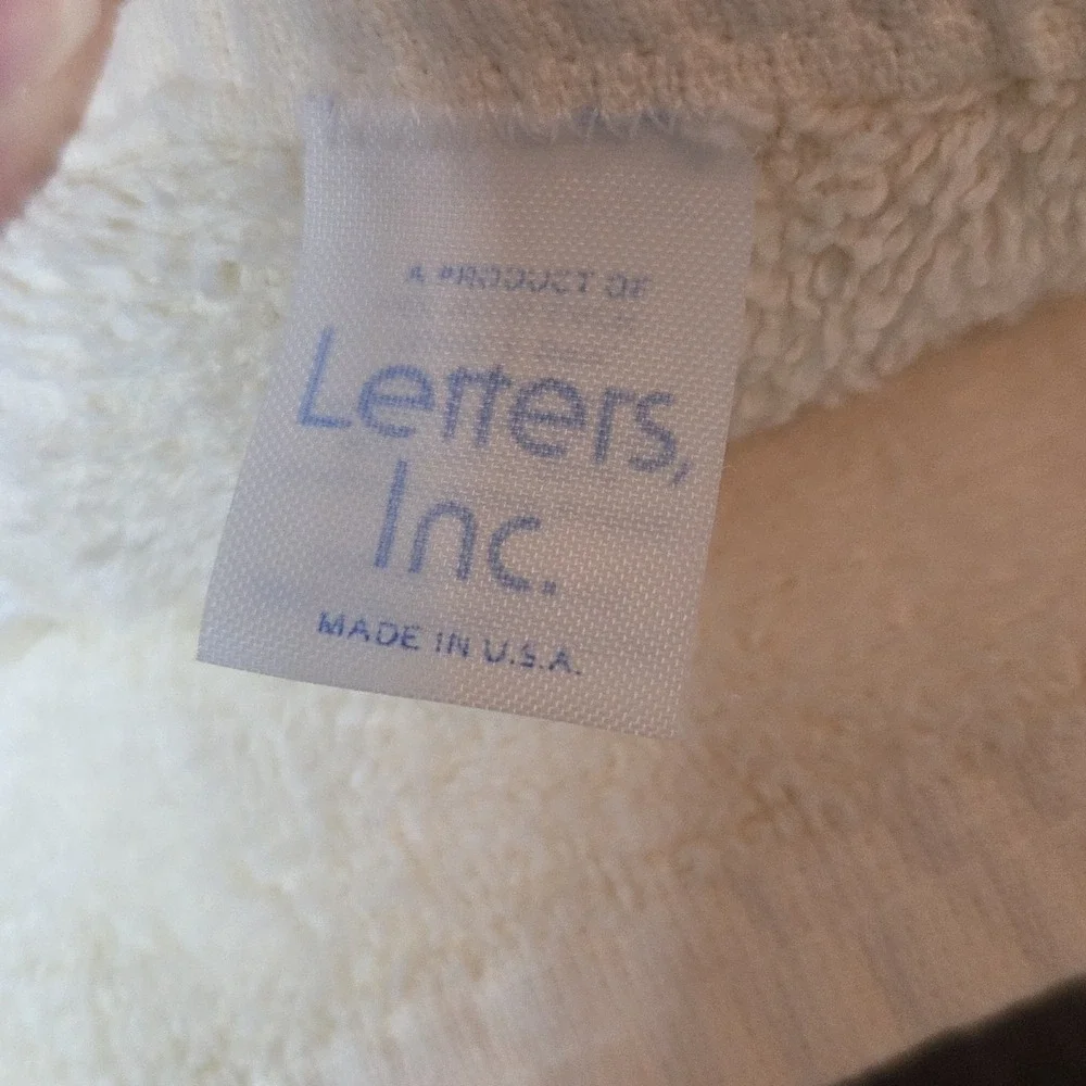Vintage Letters Inc. Towel Set Cream Lace Lot of 4 Pc 1980's cottage shabby chic